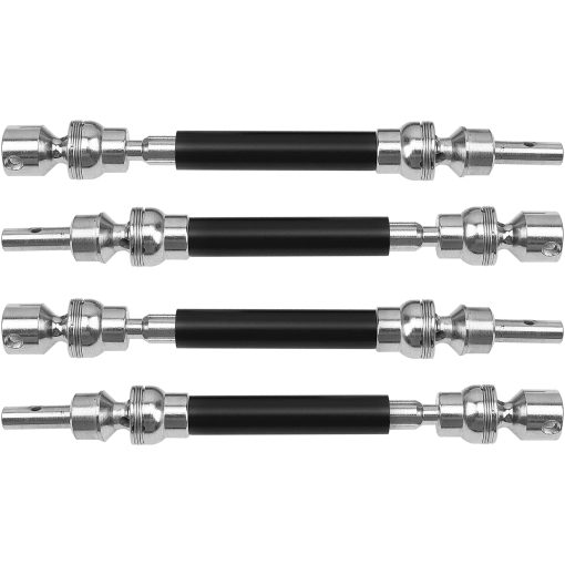 4Pcs ShareGoo Eje de Transmision Delantero Trasero CVD con Adaptador Hexagonal Compatible con 1/8 Arrma Typhon 4x4 3s BLX y Typhon 550 Mega Piezas de Actualizacion para Coche RC (Negro) - Imagen 2