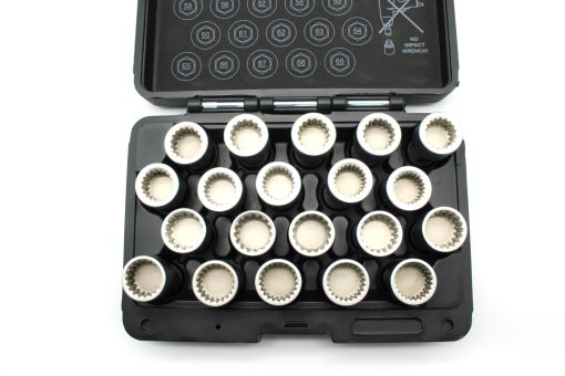 TEMO 20pc Llave de Enchufe para Desmontar Tuerca Antirrobo de Rueda para Porsche - Imagen 3