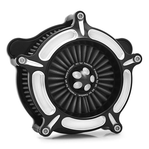 Filtro limpiador de aire para Harley Sportster Softail Touring Street Road King Glide Dyna para filtro de admision de aire Harley Davidson (Contraste Gris - Filtro, D-Para M8 Touring/Softail 2018-UP)
