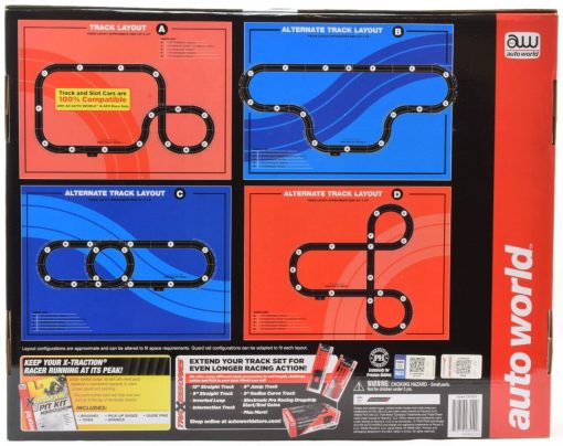 Set de Carrera de Coches Auto World/Premium Hobbies Highway Getaway Mustang VS Viper Escala HO CP7974 - Imagen 3