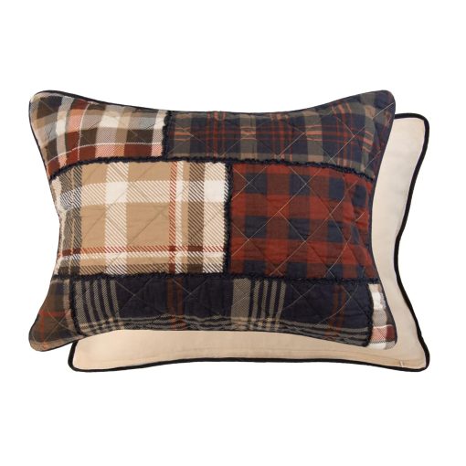 Set de Ropa de Cama para Cama Individual Donna Sharp - 2 Piezas - Juego de Colchas Twin LJ Plaid con Colcha Twin y una Funda de Almohada Estandar - Lavable a Maquina - Imagen 6