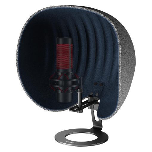 Panel de Aislamiento para Microfono, Equipo Profesional de Estudio de Grabacion Aokeo 2024, Panel de Aislamiento Musical de 360° para Microfonos de Grabacion Blue Yeti, Snowball iCE, HyperX QuadCast, SoloCast, etc.