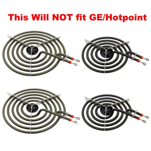 Juego de bandejas de goteo 316048413 y 316048414 y juego de elementos de quemador de rango electrico MP22YA, compatible con Frigi-daire Ken-more Range Oven - Imagen 3