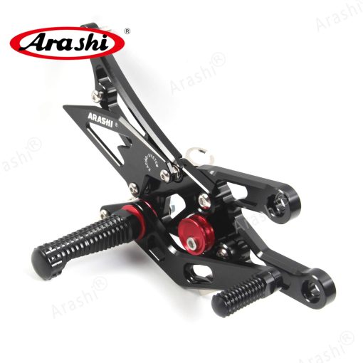 Arashi(Version 2.0) Rearsets Ajustables para HONDA CBR1000RR 2004-2007 / CBR600RR 2003-2006 Accesorios para Motocicletas Reposapies Estriberas Traseras Negro - Imagen 4