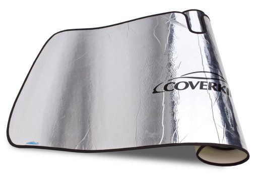 Parasol personalizado Coverking para modelos selectos de Cadillac Catera - Espuma de Mylar reflectante (Plata) - Imagen 3