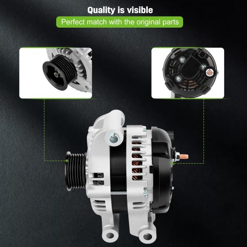 Alternador SCITOO 11383 Compatibilidad con Charger 2008 2009 2010 08 09 10 2.7L 3.5L 5.7L 6.1L 2.7 3.5 5.7 6.1 160A CW 421000-0620 11383-11382 04896805AE 4896805AE - Imagen 2