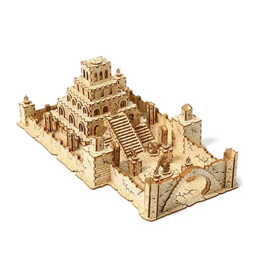 Rompecabezas de madera 3D Seveat para adultos - Kit de modelo de 235 piezas de Ruinas de Templo Antiguo DIY, Juego de rompecabezas desafiante para cualquier ocasion, Regalo ideal para adolescentes y adultos (Ruinas)