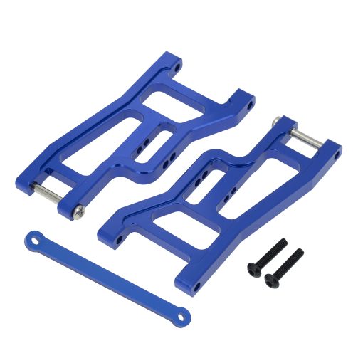 Brazo de suspension delantero y trasero de aleacion A-arm para Traxxas Drag Slash 1967 Piezas de actualizacion Bandit VXL Upgrades (Azul Oscuro) - Imagen 6