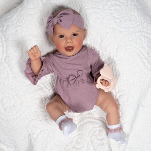 Muneca bebe realista Paradise Galleries de 19", Lauren Faith James Coleccion de munecas en vinilo GentleTouch - Nora - Imagen 2