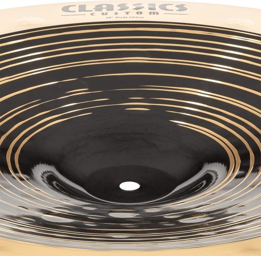 Platillo de China Meinl Cymbals Classics Custom Dual de 18", Acabado Oscuro y Brillante - Hecho en Alemania - para Rock, Metal y Fusion, Garantia de 2 Anos (CC18DUCH) - Imagen 7