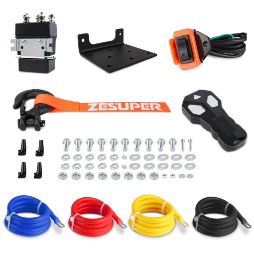 Malacate Impermeable ZESUPER de 4500 lb con Cable de Acero y Guia Hawse, con Control Remoto Inalambrico - Imagen 6
