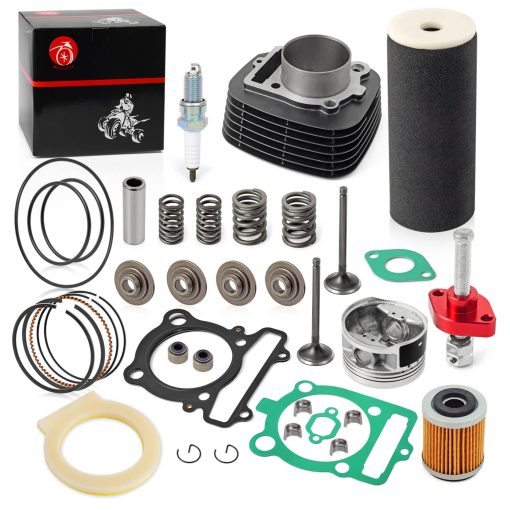 Kit de reconstruccion de extremo superior 83mm Cilindro Piston Anillo & Kit de Valvula de Admision y Escape Filtro de Aire Espuma Para YAMAHA Warrior 350 Raptor 350 1990-2011 - Imagen 2