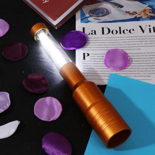4 Piezas Varita Estroboscopica LED Botella Servicio Sparklers Luz Botella Luz Portatil para Clubes Nocturnos Bodas Fiestas Suministros (Dorado) - Imagen 6