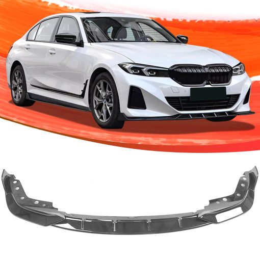 Aleron delantero AAriguthel G20 compatible con 2019-2022 3 Series G20 Sedan 320i 330i 330e M340i 318d 320d 330d 3Pcs Lip Chin Spoiler Gloss Black Front Bumper