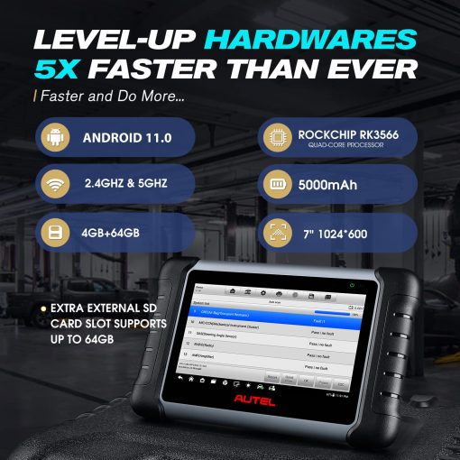 Autel MaxiPRO MP808S PRO Ver. c/ 11 Adaptadores OBD, Actualizacion Gratuita por 2 anos, Herramienta de Escaneo Bidireccional Avanzada para Codificacion de ECU 2024, Igual a MP900/ MS906S, Actualizacion de DS708 DS808 MP808 con mas de 30 Servicios, Compatible c/ MV108S - Imagen 5