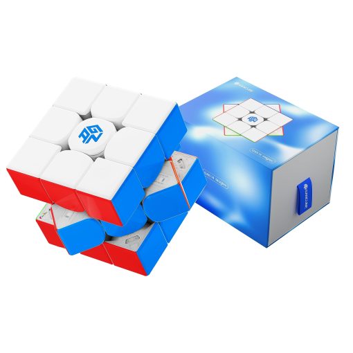 CuberShop GAN 14 MagLev UV Coated, Ultimate GAN 14 M 2023 Flagship Cubo de Velocidad Magnetico 3x3, 56mm Cubo Magico Puzzle (GAN14 MagLev UV Speed Cube, Superficie Brillante & Internos Primarios)