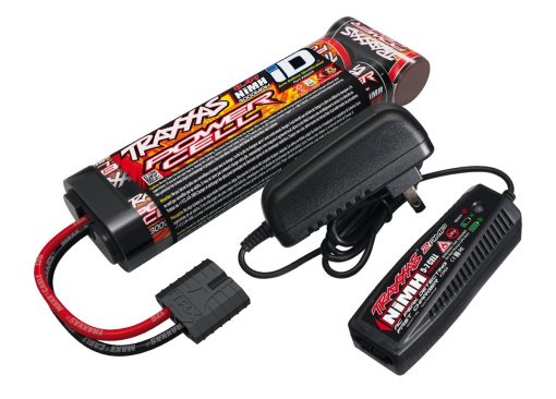 Paquete de Cargador/Bateria Completo Traxxas con Cargador rapido de 2 amperios y Bateria NiMH de 8,4V