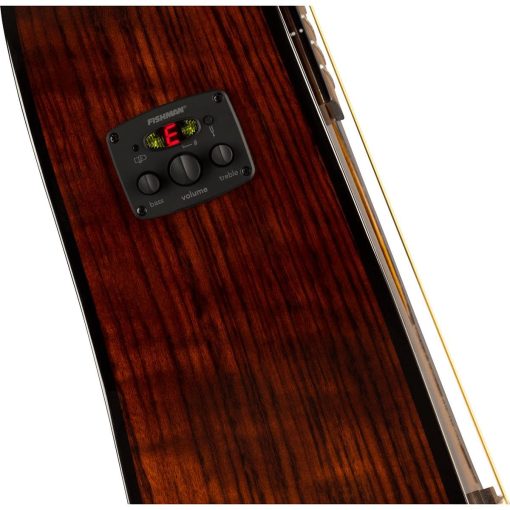 Guitarra Acustica Electrica Fender CD-140SCE Todo-Mahogany, Dreadnought con Cutaway, con Garantia de 2 Anos, Sistema de Pastilla y Previo Fishman, Natural, con Estuche - Imagen 7