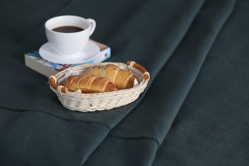 Juego de sabanas y fundas de almohada de lino WHOLEWOOLS - Juego de sabanas de lino natural - 4 piezas transpirables, ultra suaves (Sabana bajera, Sabana y 2 protectores de almohada) (Twin, Jungle) - Imagen 3