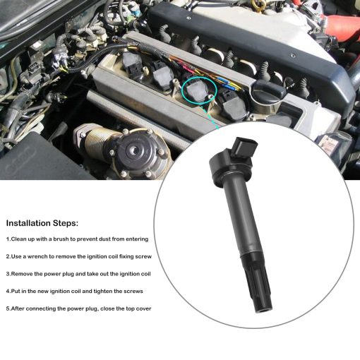 Conjunto de 6 Paquetes de Bobinas de Encendido para 3.5 3.7 V6 Acura MDX Honda Ridgeline Pilot Saturn vue 2001 2002 2003 2004 2005 2006 2007 2008 2009 Reemplaza # UF400 UF512 C1460 - Imagen 5
