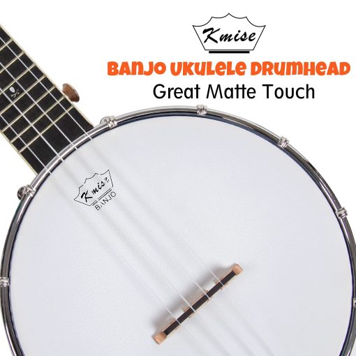 Kmise Banjolele Banjo Ukulele Uke Concerto de 4 Cuerdas Tamano 23 Pulgadas Sapele - Imagen 2