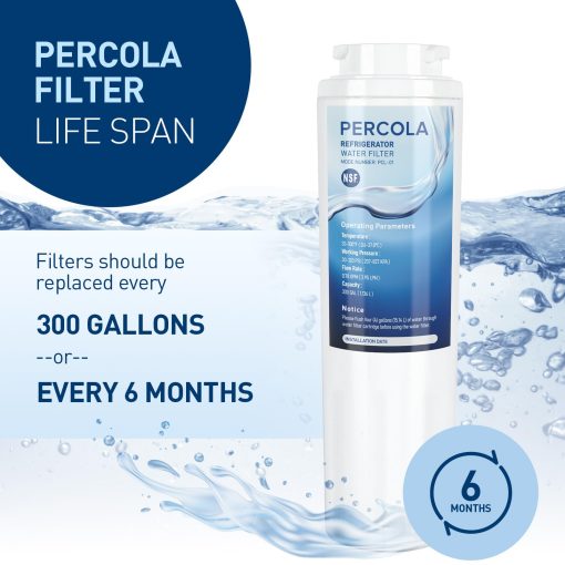 Filtro de Agua PERCOLA 9084, Certificado NSF 42, 53 y 401, Repuesto de Filtro para Kenmore 9084, 469084, 9006, 46-9006, 9005, 469005, 9992, 469992, 469992P (Paquete de 3) - Imagen 3