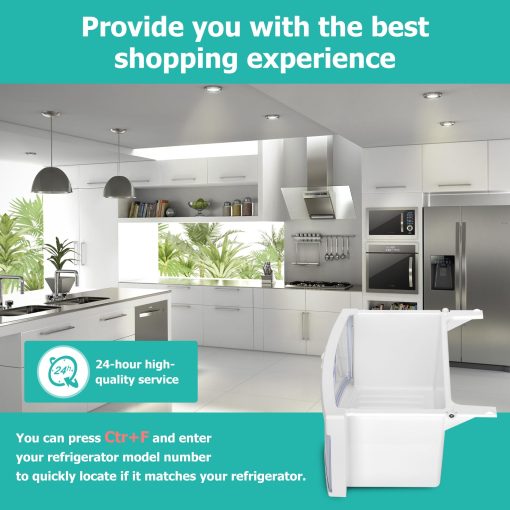 Cajon Inferior (Materiales de Grado Alimenticio) y Ensamble de Bandeja para Carne AP3855806 Compatible con Refrigeradores GE, Modelos de Reemplazo?1169961, EAP1021907, PS1021907 - Imagen 7