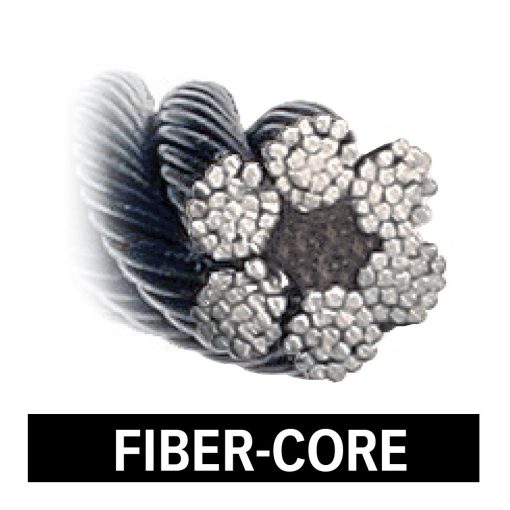 Cable de Malacate VULCAN con Gancho Giratorio - Nucleo de Fibra - 3/8 Pulgadas x 75 Pies - Resistencia Minima a la Rotura de 12,000 Lbs. - Imagen 2