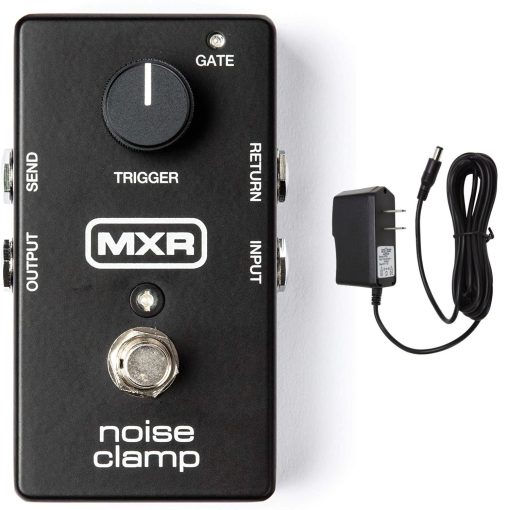 Pedal de Abrazadera de Ruido Briskdrop MXR M195 con Fuente de Alimentacion, Verde (m195psu)
