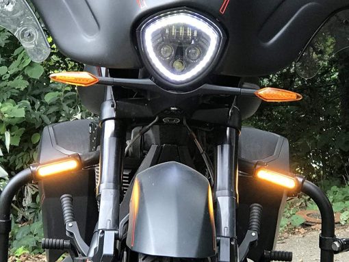 Kit de luces LED para barras de choque en carretera Harley Eagle Lights para barras horizontales o verticales de 1.25 pulgadas - Imagen 5