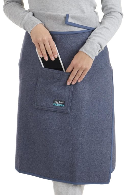 NorSari 'La Manta Portatil', El Supersuave Denim, Azul Picea y Gris - Imagen 5