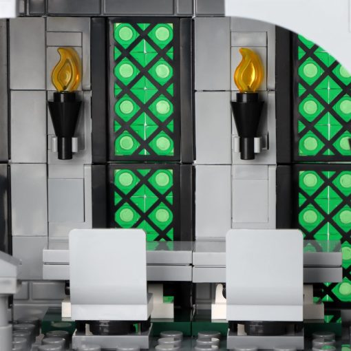 Juego de construccion del Salon Comun y Dormitorio de Vziimo, Kit de modelo de la Casa Slthrin de la pelicula, Idea de regalo coleccionable para ninos y adultos 12+ (1388 piezas) - Imagen 8