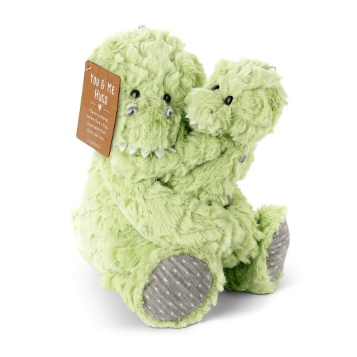 DEMDACO Dinosaur Mom and Baby 8.5 Pulgadas Verde y Gris Peluche de Ninos de Poliester - Imagen 5