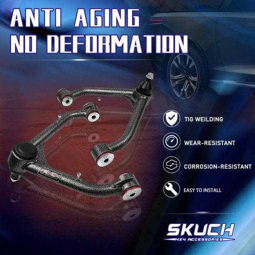 Brazos de control superior delanteros para elevacion de 2-4" - Compatible con Chevy Silverado 1500 1999-2006, Suburban, GMC - Incluye Junta de rotula, Compatible con Express 1500 2003-2011, Avalanche 1500, Yukon - Imagen 6