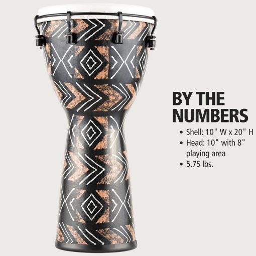 Meinl Percusion Djembe Tambor de Mano con Carcasa y Cabezal Sintetico para Exteriores, Serie Alpina - NO Fabricado en China - Ajuste Mecanico Facil, Garantia de 2 anos (ADJ10-KA) - Imagen 6