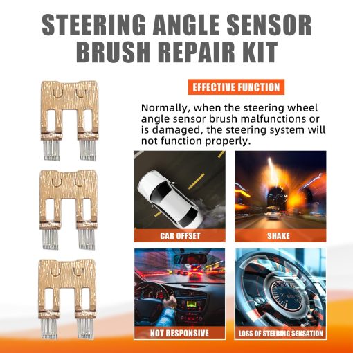 Kit de Reparacion de Cepillo del Sensor del angulo de Direccion Compatible con BMW E46 E39 E38 E83 X3 E53 X5 E85 E86 Z4 Mini R50 R52 R53 Range Rover L322 Reemplaza 32306789095 32306793632 - Imagen 2