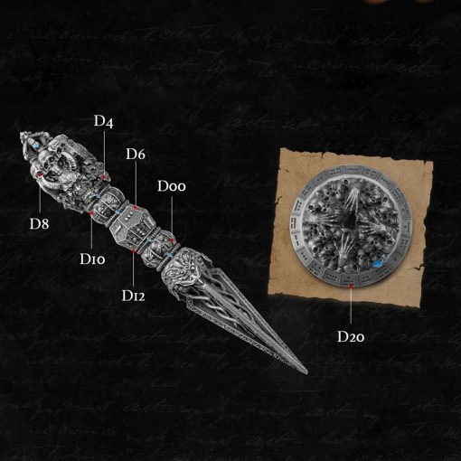Conjunto de Dados Metalicos de Dados giratorios de Dados de DND, Dados de D&D, Dados al Vapor, Todo en uno, D6, D8, D10, D20 para Dungeons and Dragons JDR Juegos de Mesa, Bolsa de Cuero Hecha a Mano - Imagen 5