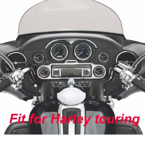 9 PCS Juego de Aros de Adorno para Estereo de Velocimetro y Altavoz Compatible con Harley Davidson Electra Street Glide Ultra Classic Modelos 1986-2013 - Imagen 7