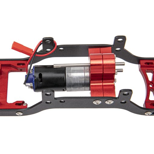 Marco de Chasis de Carro de Metal ShareGoo con Soporte de Suspension con Motor 370 Compatible con Modelo MN D90 D91 MN45 MN99 MN99S 1/12 RC Car (Rojo) - Imagen 5
