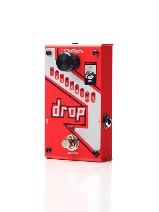 Pedal Digitech DROP Polyphonic Drop Tune Pitch-Shifter con Bundle de 2 Cables de Patch, 2 Cables de Instrumento y 6 Puas Dunlop - Imagen 3