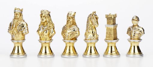 Set de Piezas de Ajedrez Medieval Metalico Veronese Design 3" Aleacion de Zinc - Imagen 4