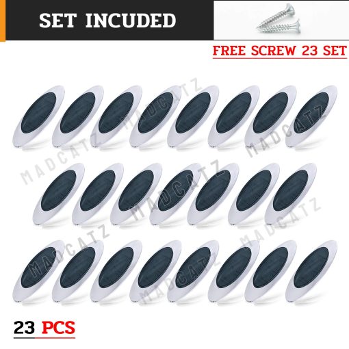 23 Luces Marcadoras Laterales de 6.5 pulgadas de Lente Ahumada en ambar con 16 luces LED ovales de MadCatz para Remolque de Camiones Paquete de 23 - Imagen 6