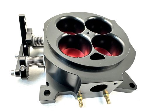 Cuerpo del acelerador CNC Billet de 4 barriles 4150 con capacidad de 1000 CFM - Negro - Imagen 5