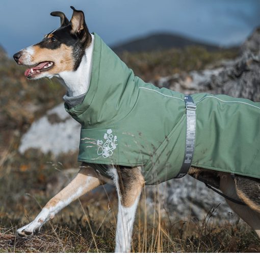 Abrigo Hurtta Extreme Warmer 2 para Perros en Invierno ECO, Color Hedge, 26 pulgadas - Imagen 4