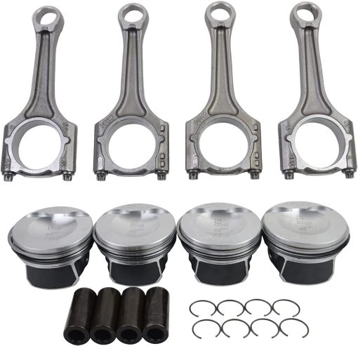 Juego de piston y biela Koomaha de 23 mm de repuesto para Audi A4 TT VW Jetta Golf GTI Passat 2.0T Parte# 06H107065DM, 06H198401A, 06H198401D