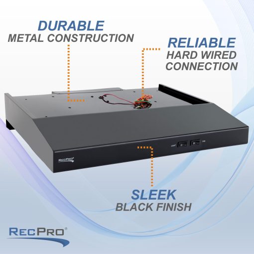 Campana de Cocina para RV RecPro con Luz | 22" | Extractor de Aire | Acero Inoxidable (Acero Inoxidable) - Imagen 3