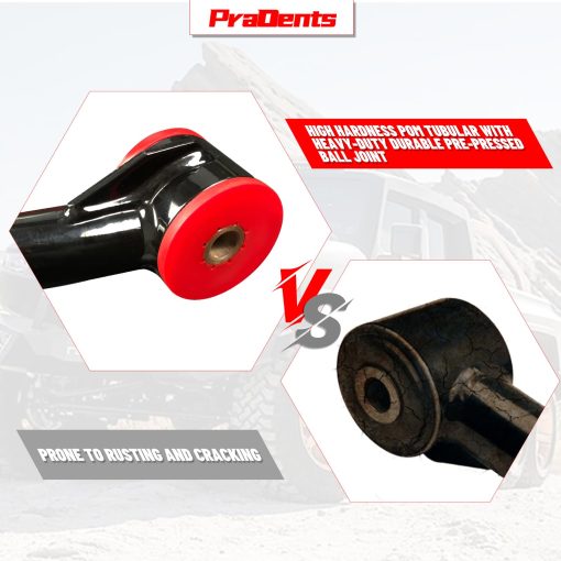 Brazos de control superiores delanteros para Nissan Frontier 2005-2021, Pathfinder 2004-2012, Xterra 2005-2015, 1-3" Brazo de control de suspension con bujes de PU, Reemplazo de brazos de suspension de fabrica OEM - Imagen 5