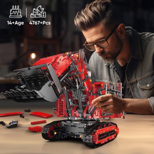 Mould King 17071 Juego de Construccion de Bulldozer Control Remoto, 4767 Piezas Modelo de Excavadora de Gran Tamano, Juguete de Vehiculos de Ingenieria Regalos para Adultos/Ninos - Imagen 6
