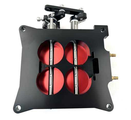 Cuerpo del acelerador CNC Billet de 4 barriles 4150 con capacidad de 1000 CFM - Negro - Imagen 3