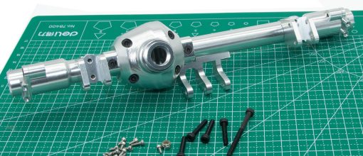 Caja del Eje para Axial RBX10 Ryft 1/10 Rc Crawler Modelo de Coche Carcasa de Eje Delantero y Trasero de Aleacion de Aluminio Accesorio de Metal Upgrade 2Pcs (Plata) - Imagen 3